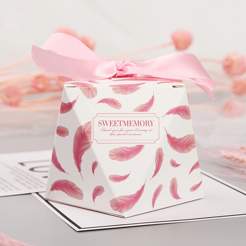 Новые мраморные алмазные свадебные сувениры и милые подарочные пакеты коробка