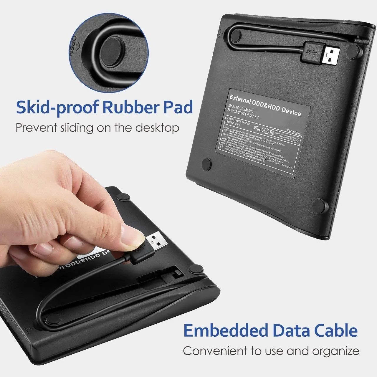 Новый Выдвижной Портативный DVD CD RAM внешний и HDD устройство выдвижной драйвер USB3.0