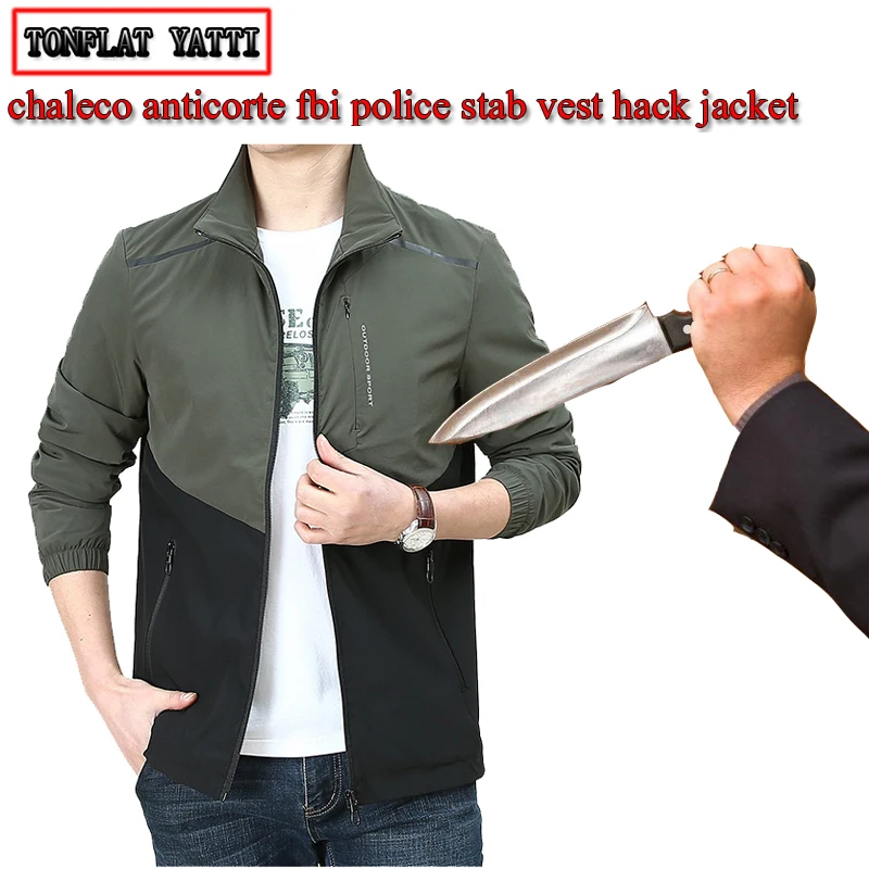 Новинка года осенняя мужская куртка с защитой от ударов и для самообороны