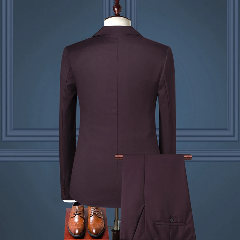 

Classic Style Men's Suit For Business Office Skinny Tuxedo Masculine Homme Spring And Autumn Male's Wear Factory Direct Selling