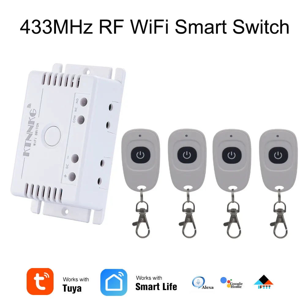 TUYA умный переключатель для полива дерна с Wi Fi 1CH DC 12V 24V 36V 10A 433 Mhz дистанционный