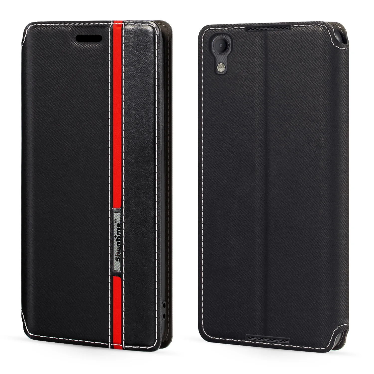 

For BlackBerry DTEK50 Case Fashion Multicolor Magnetic Closure Leather Flip Case Cover with Card Holder For BlackBerry Neon
