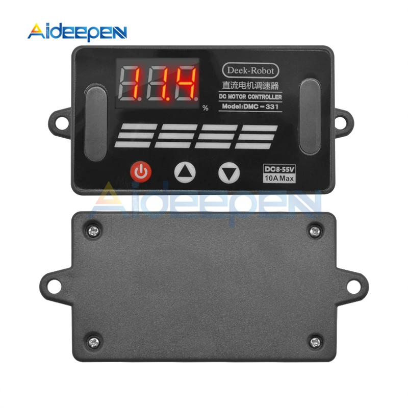 DC 8 V-55 V 10A DMC-331 Мини светодиодный цифровой регулятор скорости двигателя 12V 24V 36V 48V