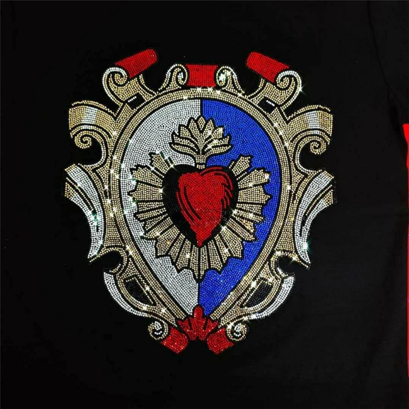 

Fall Winter New Style Hoody Male Sweatshirts Men's Rhinestone Hoodies Plus Velvet Thickening Luxury Pullover Quick Delivery