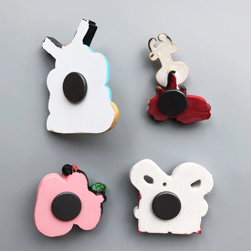 Стерео животных загружен магнит на холодильник тонкое украшение Красочные Дети