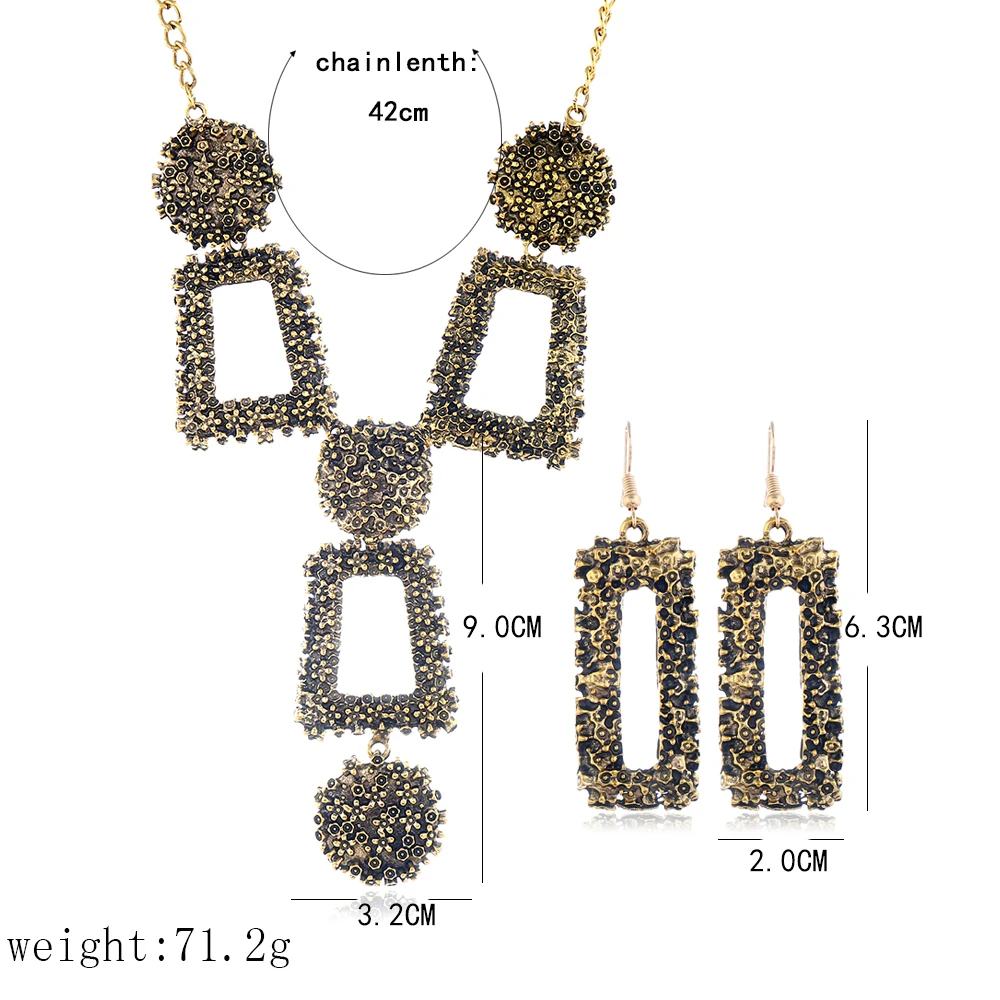 LiuXSP Модное Новое ожерелье для женщин сплав геометрические неправильные