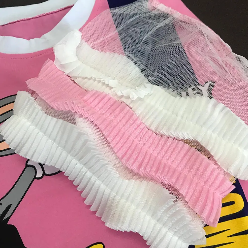 Летнее платье для девочек платье-тройка малышей Детское модное уличное с