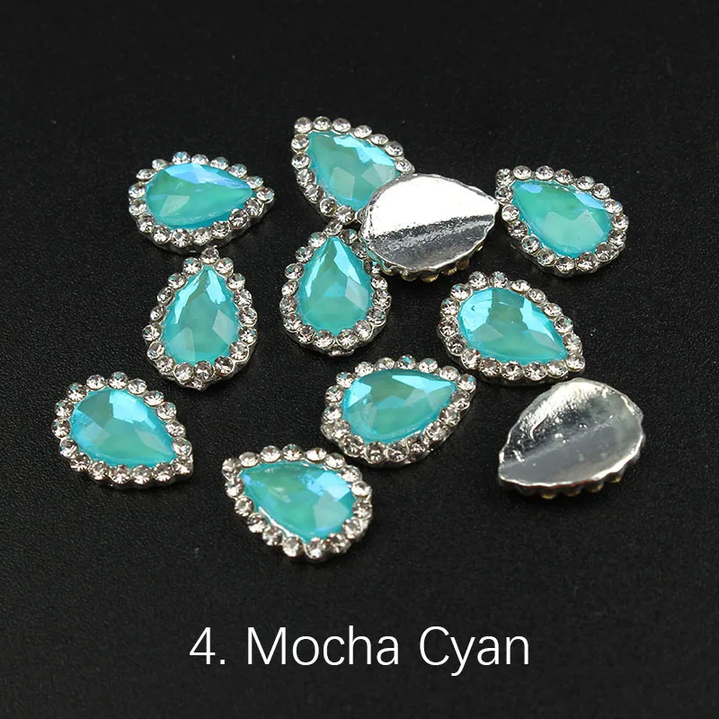 10/30 шт/упаковка Горячая продажа mocha ромбовидный Кристалл Rhinstone для ногтей