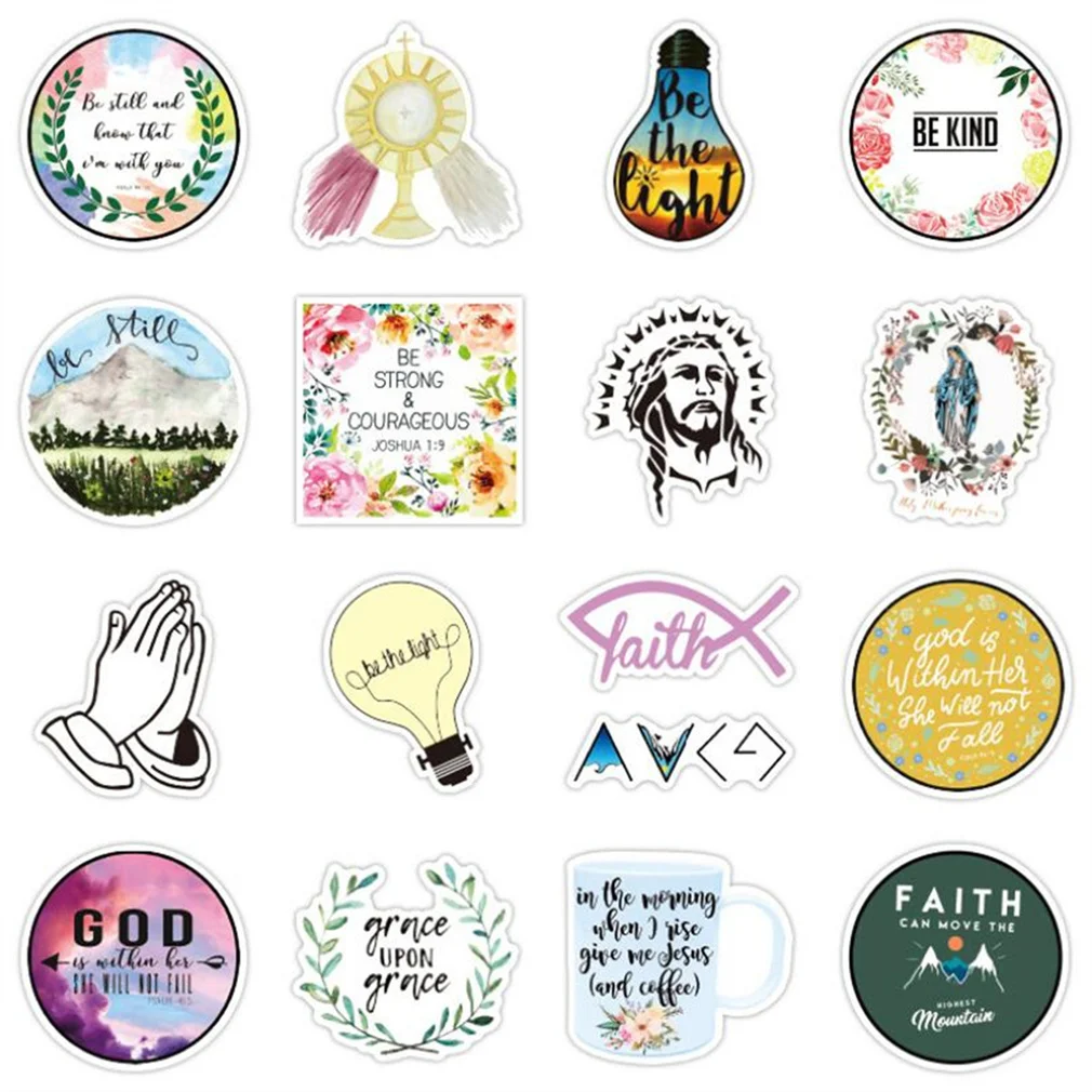Pegatinas de decoraci&oacute;n de dibujos animados para guitarra, juguete de cuaderno para monopat&iacute;n, stickers, proverbios, Maleta, impermeable, 10/30/50 Uds., venta al por mayor-2