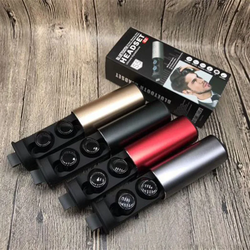 

New S5 TWS Bluetooth V4.2 Earphone Stereo Music IPX5 Waterproof True Wireless Earbuds With Charging Box 600mAh For IOS