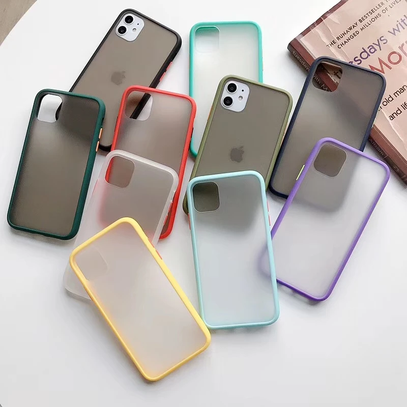 Чехол для iphone 11 Pro XS Max X XR 7 8 6 6S Plus простой прозрачный мягкий чехол накладка с