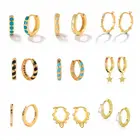 Женские серьги-кольца CANNER из серебра 925 пробы, с фианитом