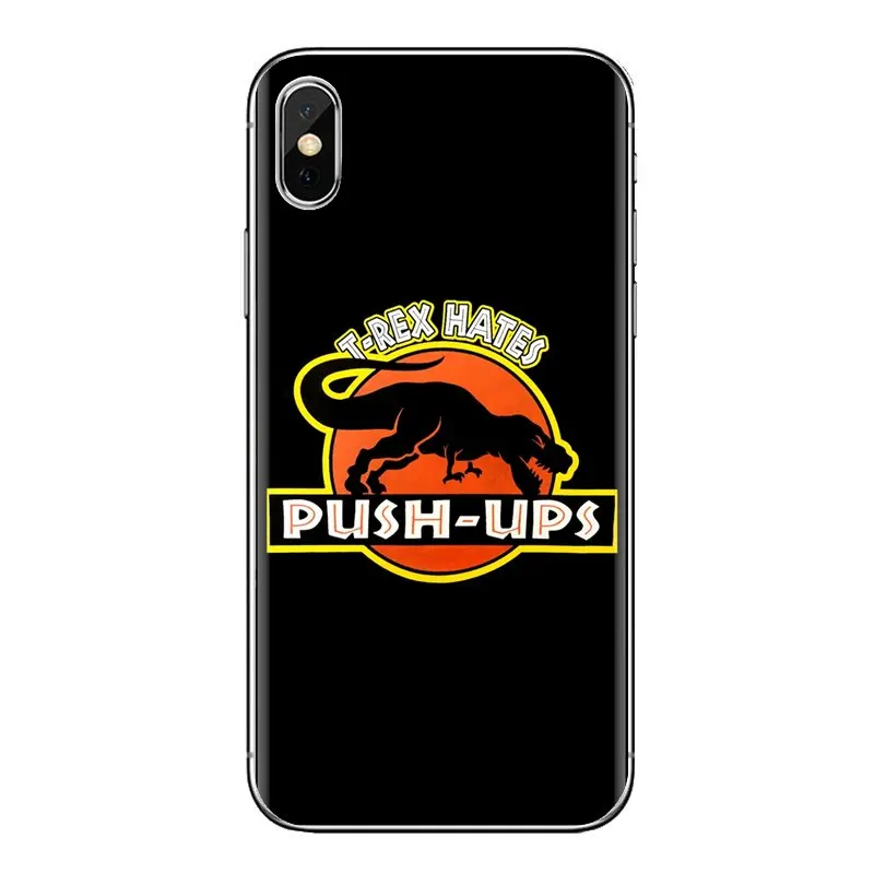 Для Xiao mi 6 A1 Max x 2 5X 6X Red Note 5 5A 4X 4A A4 4 3 Plus Pro T REX has PUSHUPS динозавр прозрачные мягкие чехлы
