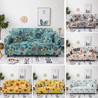 flowers vintage sofa cover for living room fabric slipcovers elastic all inclusive l shape couch cover case 1234 seater