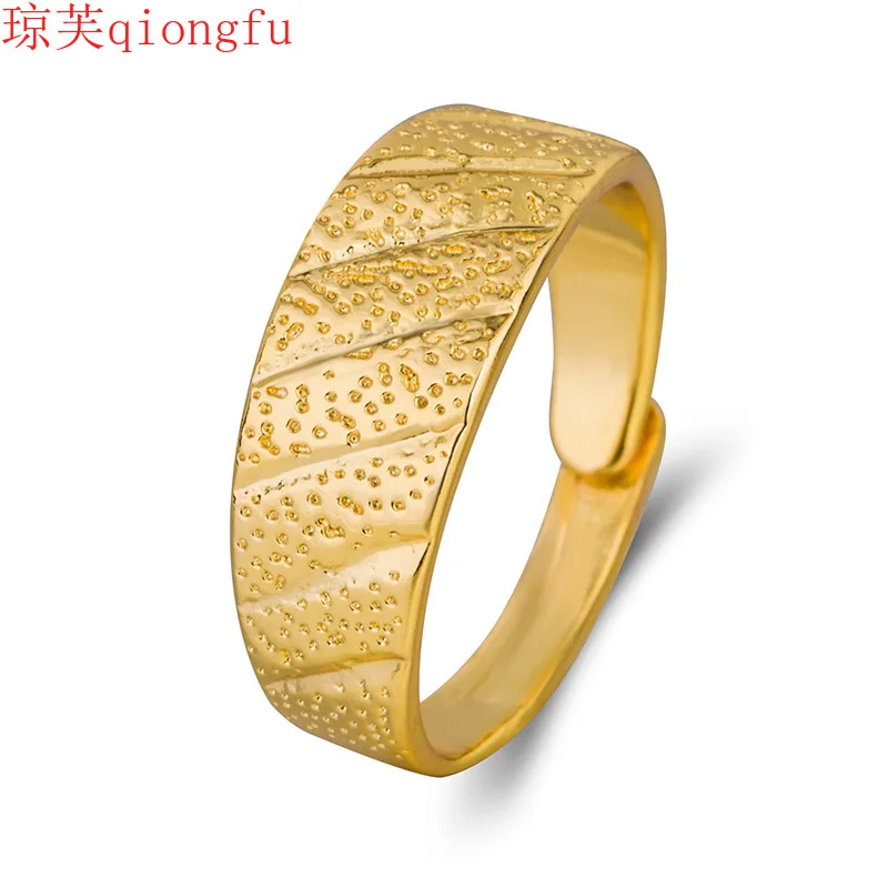 

2021 fashion temperament jewelry K-plated gold meteor shower Thailand Vietnam fashion ring indian jewelry couple Can open rings