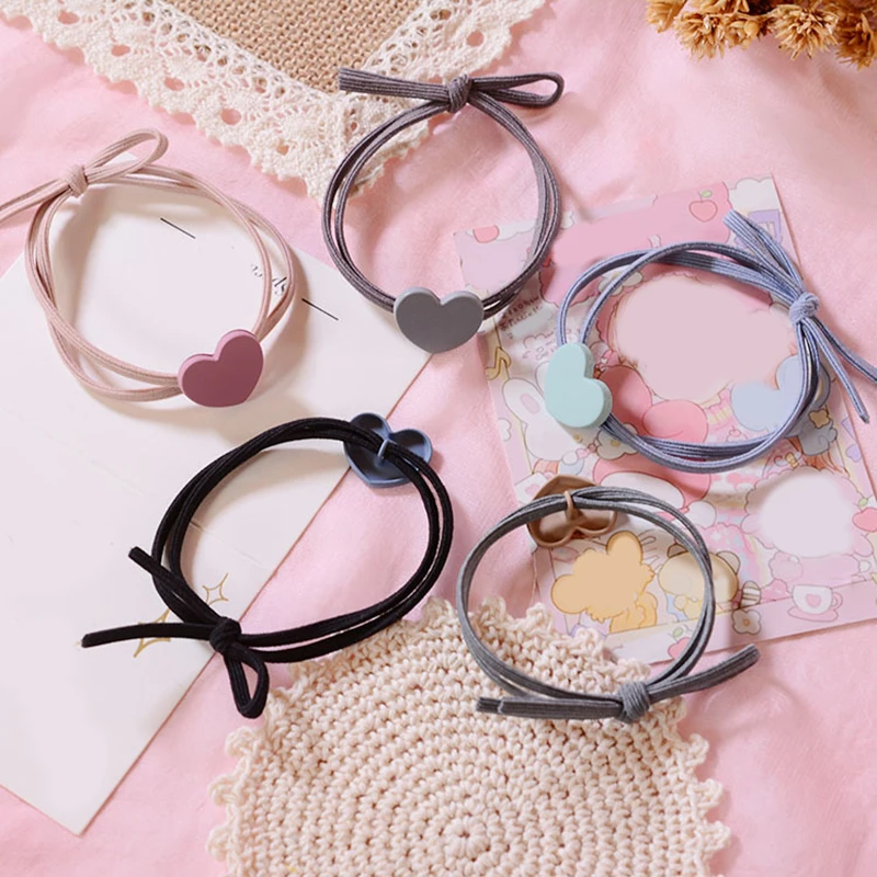 Женская эластичная лента для волос в форме сердца 4 цвета| |