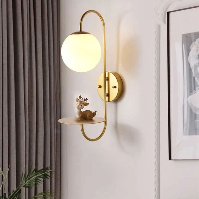 (Без источника E27) современный настенный светильник стеклянный светодиодный для