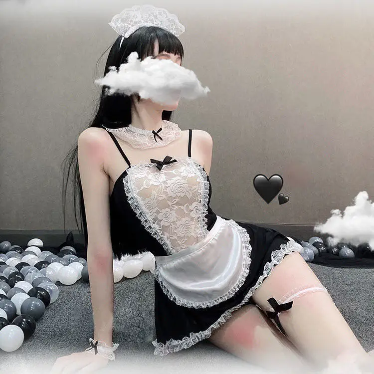 

Sexy lingerie female sexy uniform maid extreme temptation super coquettish passion role play adult supplies SM