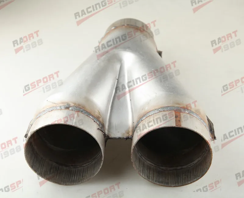 Универсальный изготовленный на заказ выхлопной Y-Pipe 3 &quotDual 3&quot одинарная