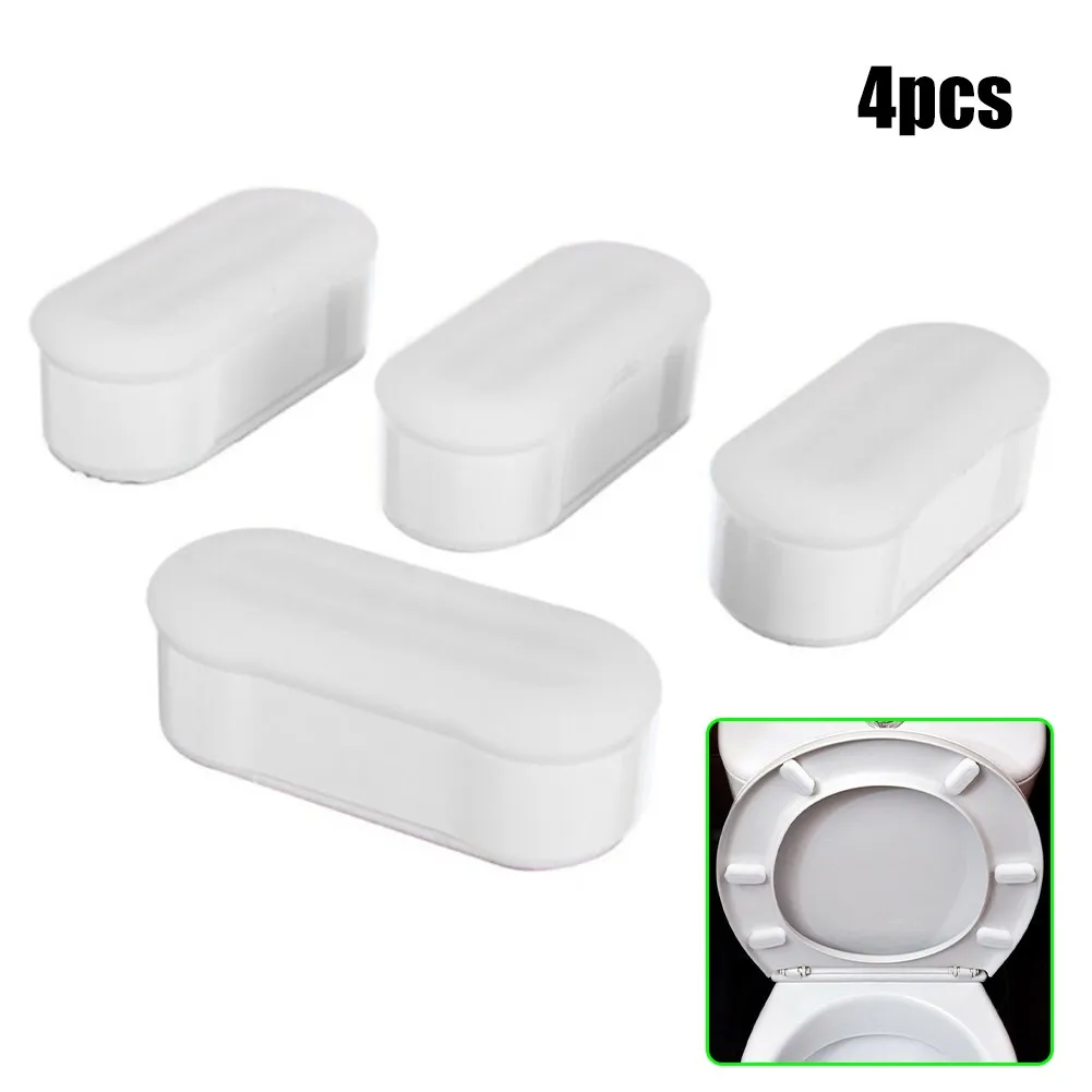 

4PCS Bathroom Hardware Buffer Toilet Seat Pad Bumpers Strong Adhesive Toilet Seats Bidet Home Replacement Parts New