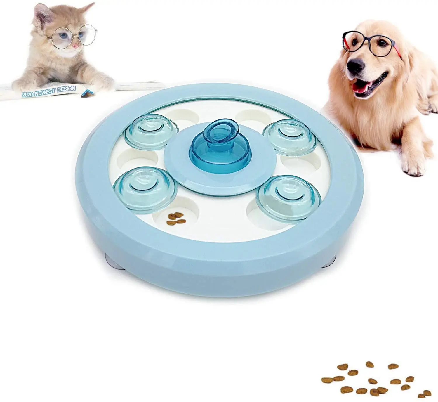 

Игрушка для собак, забавная игра-пазл для щенков, игрушка для начинающих, дозатор для собак, медленная кормушка, интерактивный пазл для соба...