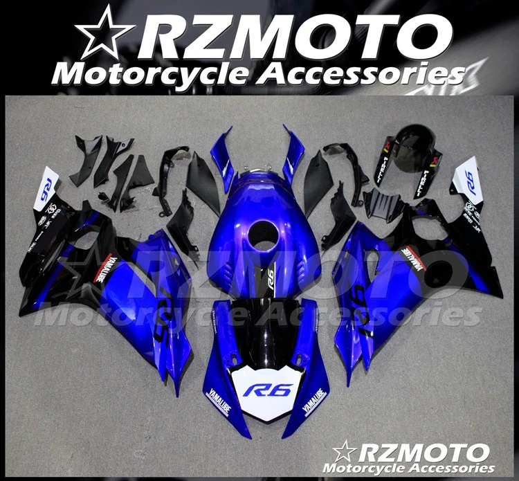 

New ABS Motorcycle Fairing Kits Fit For YAMAHA YZF 600 R6 2017 2018 2019 2020 YZF-R6 17 18 19 20 Bodywork set Custom Blue Black