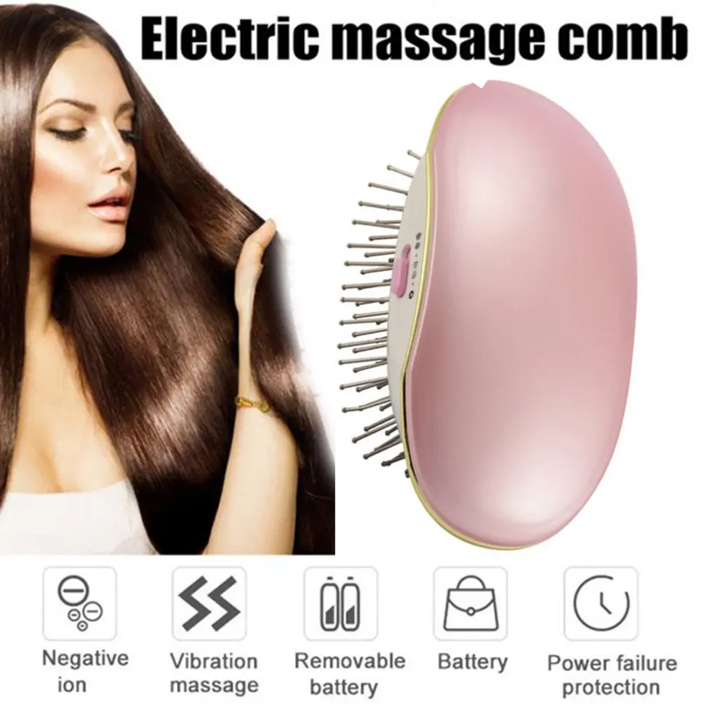 Электрическая ионизированная расческа для волос массажная Антистатическая