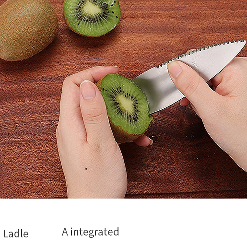 Многофункциональный нож из нержавеющей стали 304 для киви фруктовая ложка