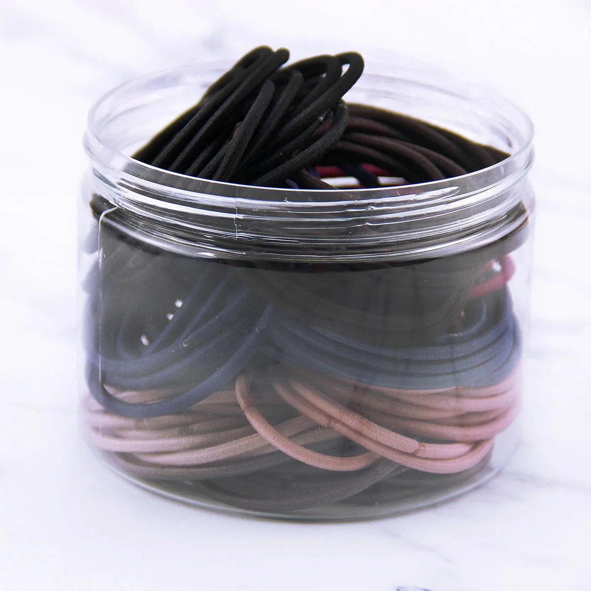 

100pcs/lot New Fashion Women Solid Color Stretch Elastic Hair Bands Simple Plain Rope Bands