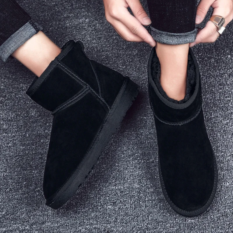 

Повседневные мужские ботинки, мужские ботинки, повседневная мужская обувь 2020, кожаные мужские спортивные модные черные кроссовки Boty Snow