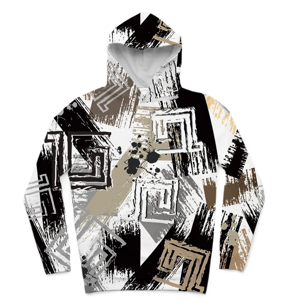 REAL American SIZE High Quality Ziggy Elegante Neturals Sublimation Printing Plus Size Hoodies