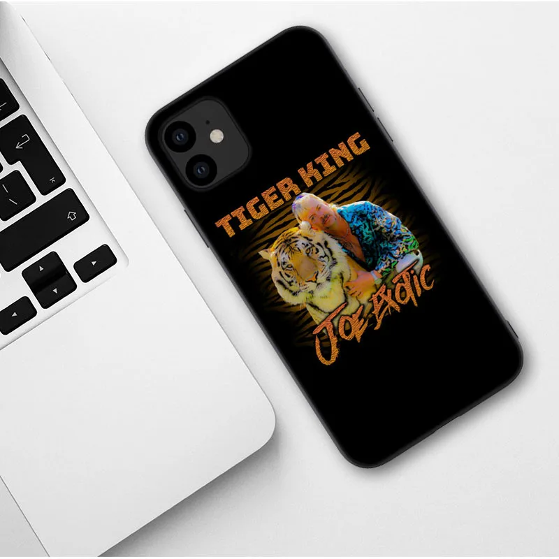 

Joe Exotic Black Soft tpu Phone Case for iPhone 11 SE 5 5S 6 6s 7 8 Plus X XS MAX XR 11Pro Max Cartoon Tiger King Silicone Cover