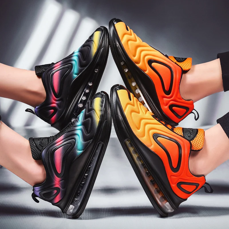 

Unisex Fashion Mesh Outdoor Men's Sneakers Orange Training Designer Shoes Men Breathable Air Cushion Shoes Men Zapatillas Hombre