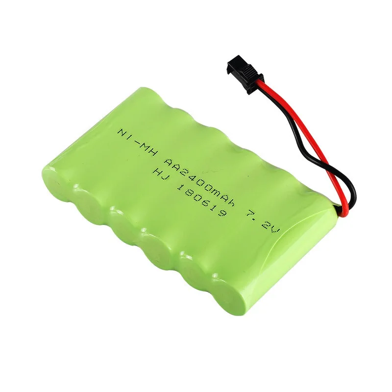 

( M Model ) 7.2v 2400mah NiMH Battery For Rc toys Car Tank Trains Robot Boat Gun Ni-MH AA 700mah 7.2v Rechargeable Battery 10Pcs