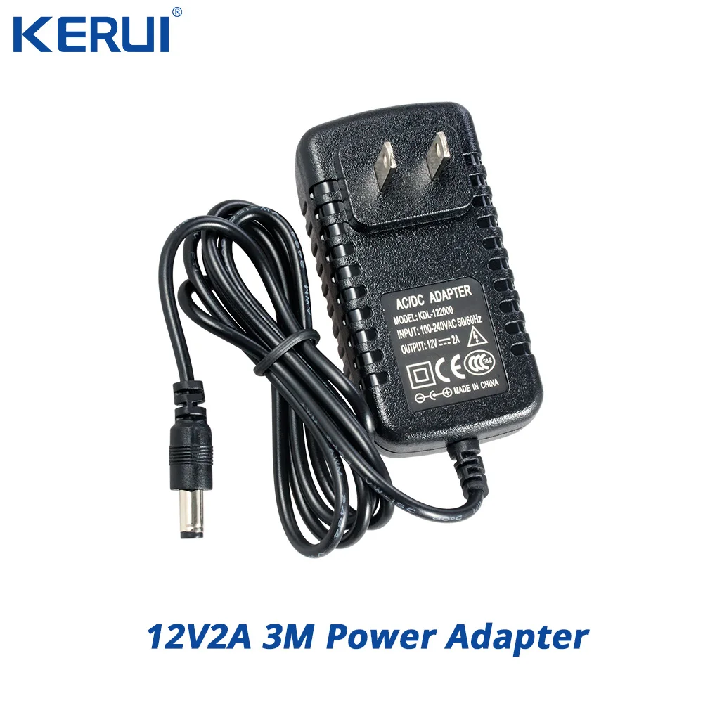 3M 12V2A Power Supply AC/ DC Adapter For Security CCTV Camera System NVR DVR Converter US/ EU/ UK/ AU Plug Charger | Безопасность и