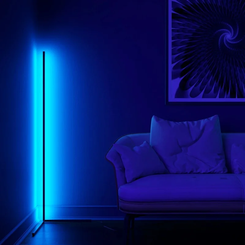 Светодиодный светильник управление через приложение RGB угловой Современные