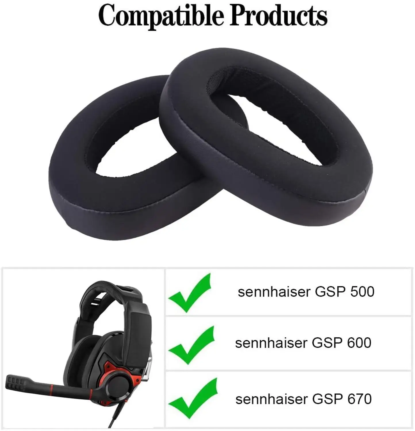 GSP600 GSP670 GSP500 сменные амбушюры подушечки для подушек Sennhaiser GSP 600 670 500 игровая