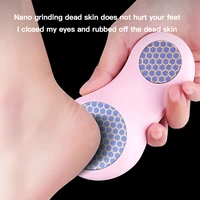 exquisite nano glass foot grinder double size head remove dead skin calluses professional pedicure tools feet care heels health