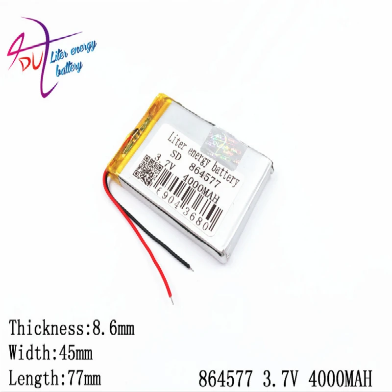 3.7V4000mAh 864577 полимер литий-ионный/литий-ионный аккумулятор для планшетных ПК банк