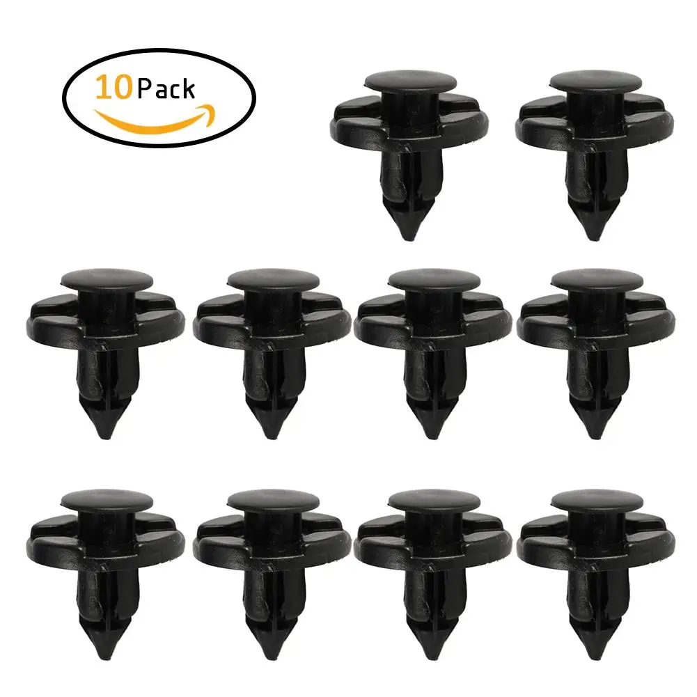 

10pcs/set Car Plastic Trim Clip Fastener 8mm Bumpers Grills Side Skirts Auto Accessories for Nissan