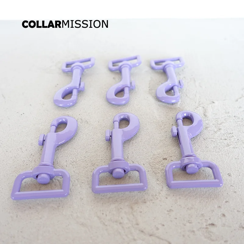 Металлический Карабин фиолетового цвета для выпечки зажим собаки прочный и