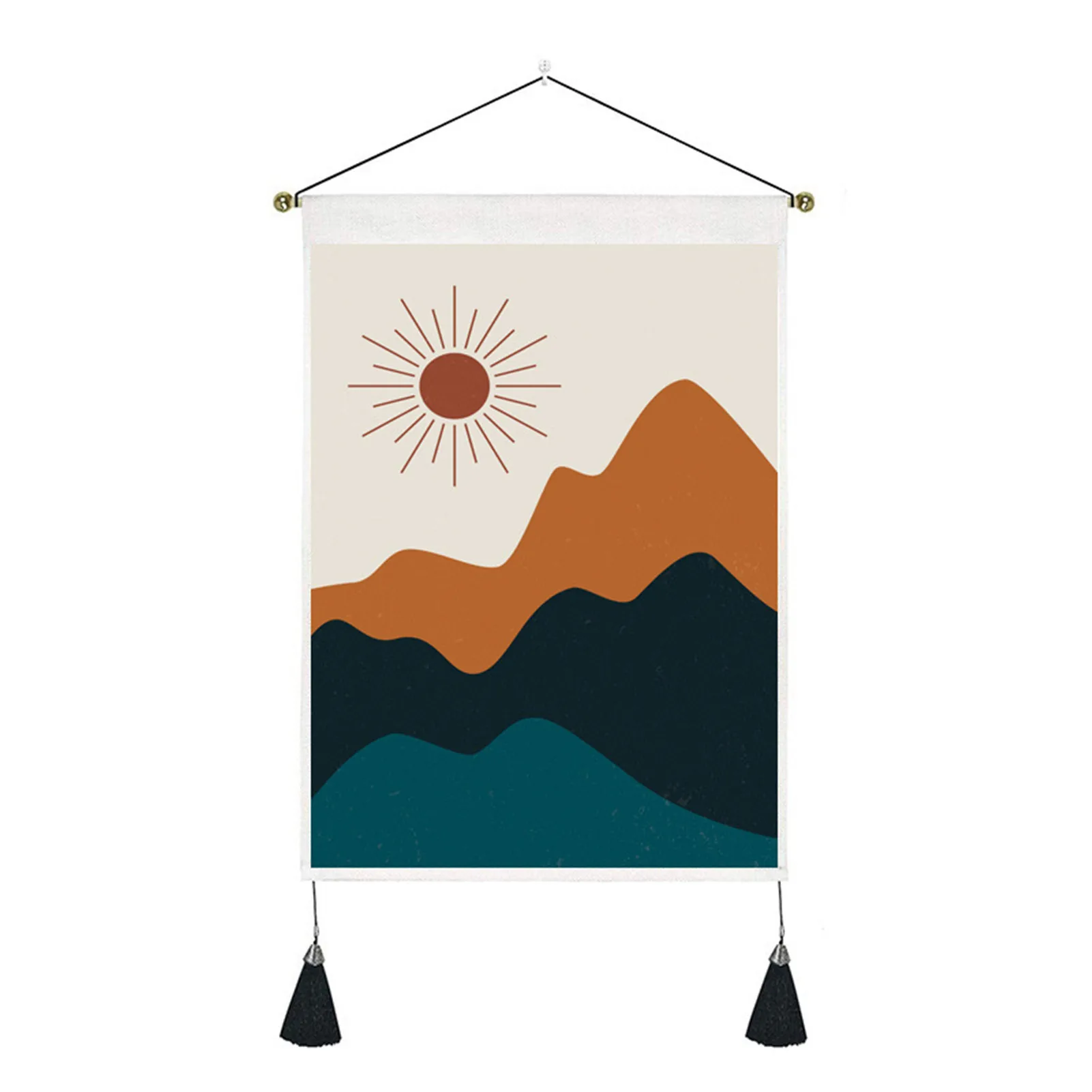 

Абстрактный гобелен из макраме богемный гобелен с кисточками эстетическое украшение для комнаты настенный гобелен богемный Декор для гост...