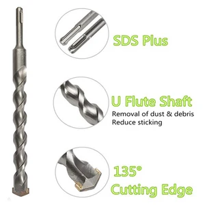 Электродрель 280 мм, сверла 25 мм из карбида вольфрама с наконечником SDS Plus для каменной кладки, сверло для каменной кладки