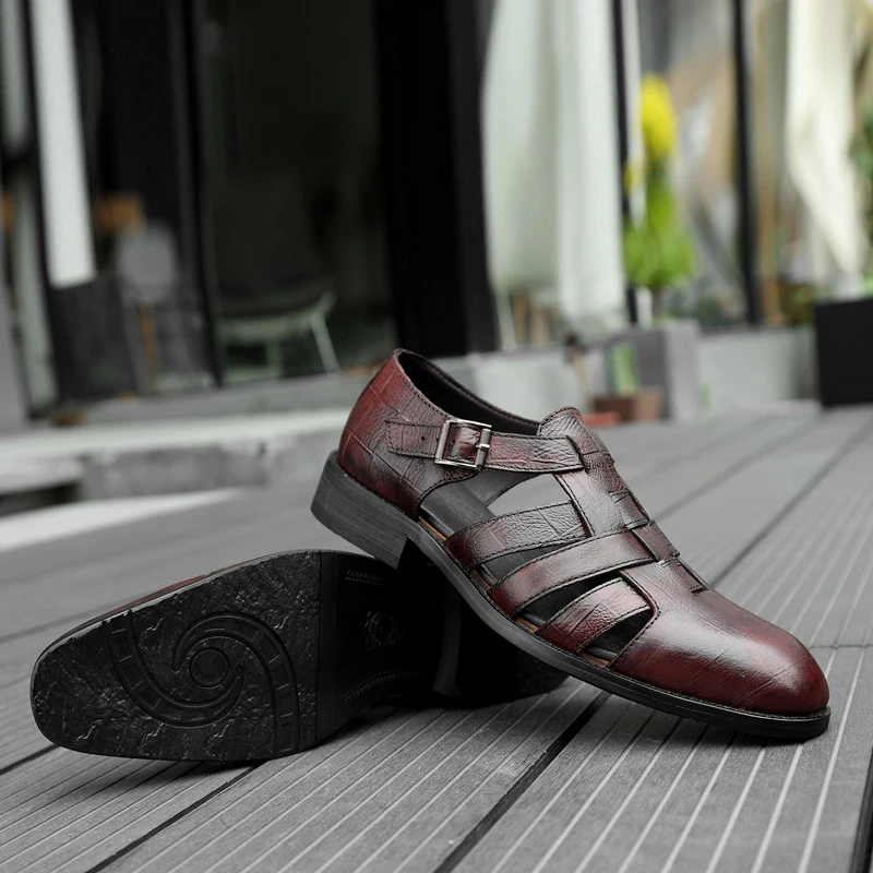 

Sandals-men Sandalias De Verano Para Hombre Men's Sandals Fashion Outdoor Sandale Ete Homme En Cuire Work