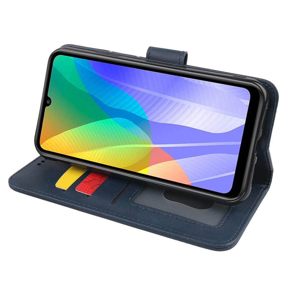 

NINY For Huawei Y6p Phone Case High Quality Photo Frame Design Leather PU Wallet Flip Case Scratch-Resistant Full Protective