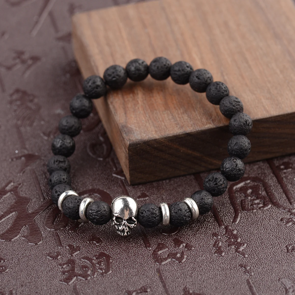 Модный мужской Набор браслетов из натурального камня Парные браслеты Будда