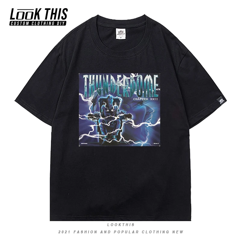 

Thunderdome Children's Oversized T-shirt Boys Girls O Neck Short Sleeve Tops Summer 2021 Streetwear Casual Childs T Shirts Tees