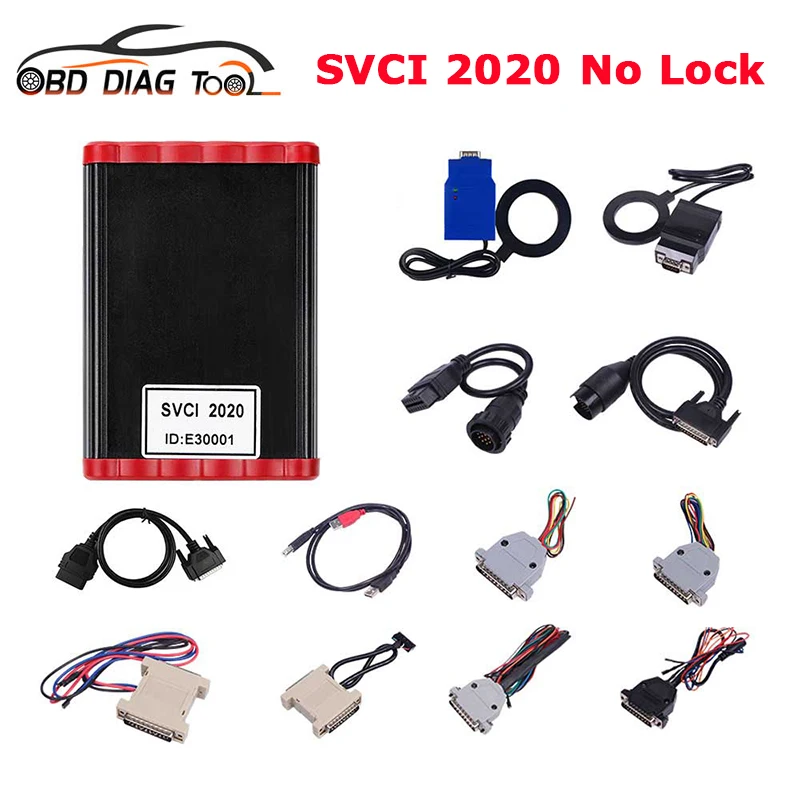 Новейший программатор ключей SVCI 2020 без ограничений 2019 Abrites Commander OBD2