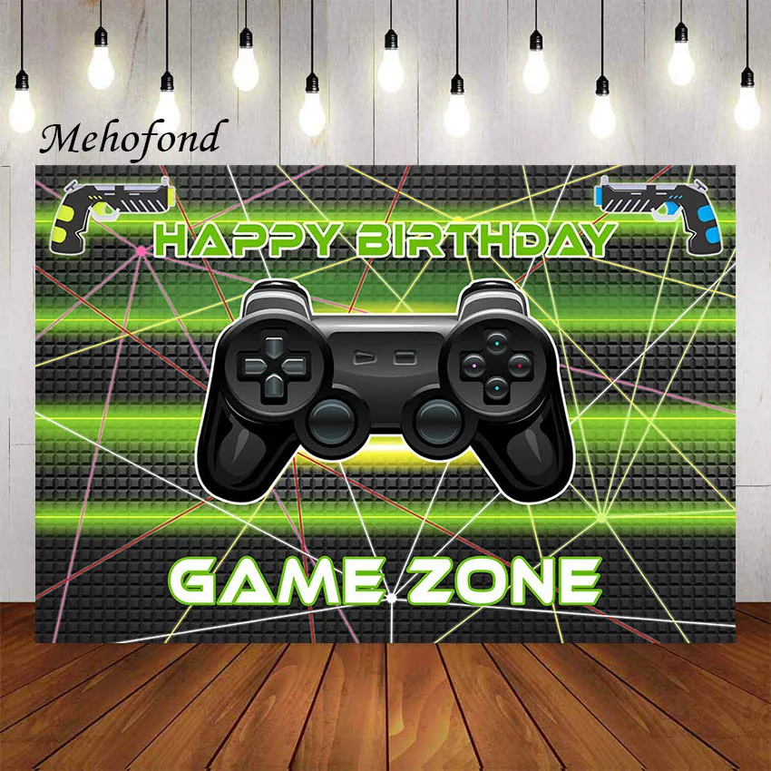 

Фон Mehofond для видеоигр, фотографий, игровая зона для мальчиков, день рождения, Декор, обои, реквизит для фотостудии