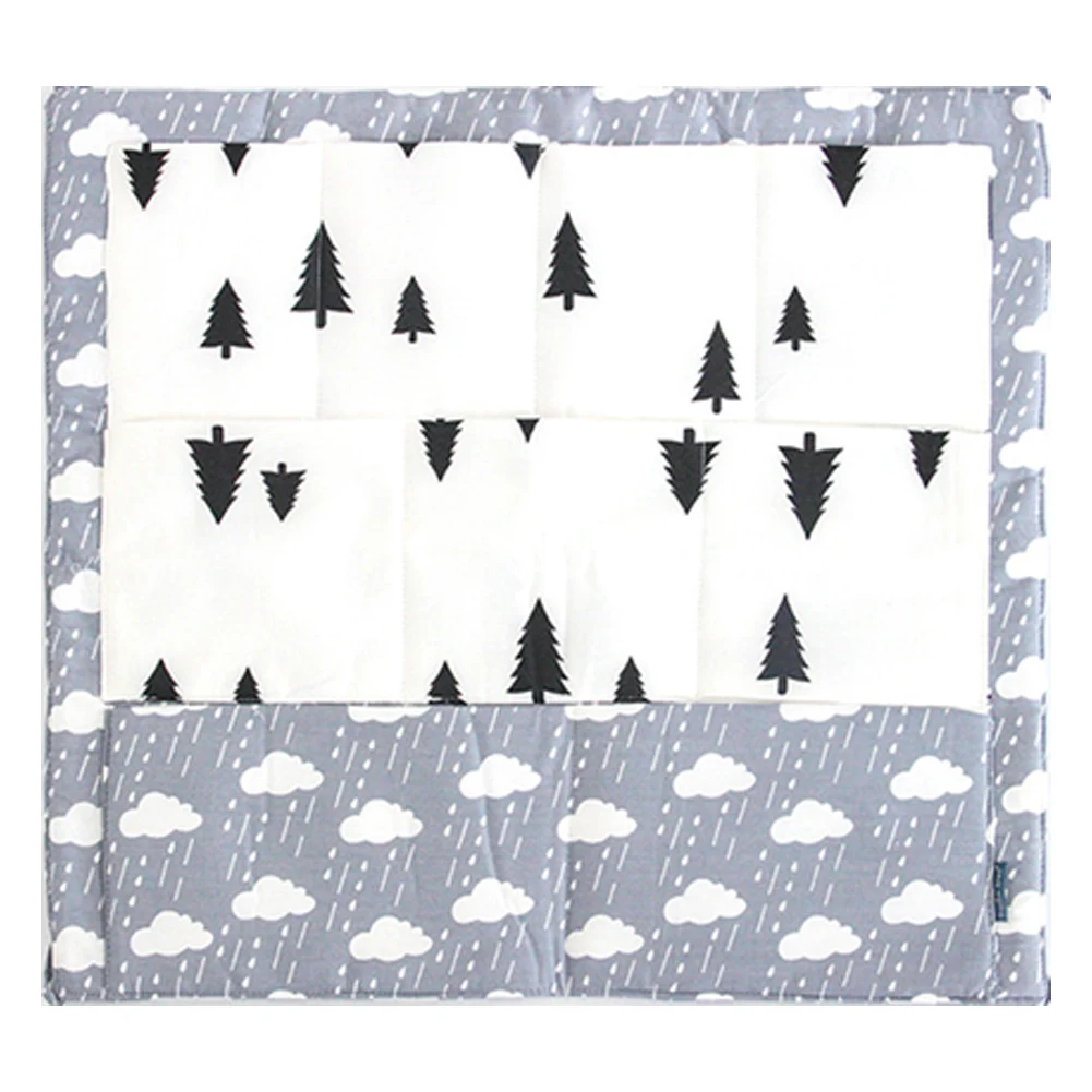 

Baby Supplies Crib 60*50cm Hanging Storage Bag Bed Organizer Multifunctional Multi-pockets Cartoon Multi-layer